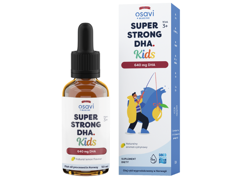 OSAVI Marine Super Strong DHA Kids, smak cytrynowy, płyn doustny, 50 ml