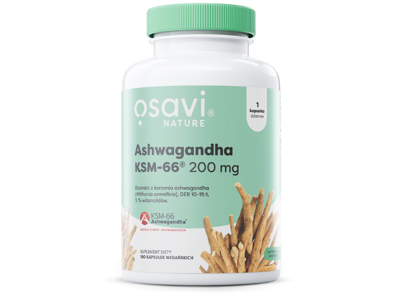 Osavi Ashwagandha KSM-66, kapsułki, 120 kaps.