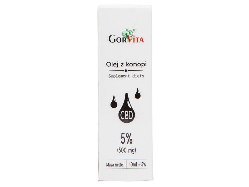 Olej z konopii CBD, krople, 10 ml