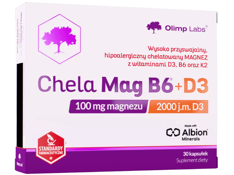 OLIMP CHELA-MAG B6 + D3, kapsułki, 30 kaps.