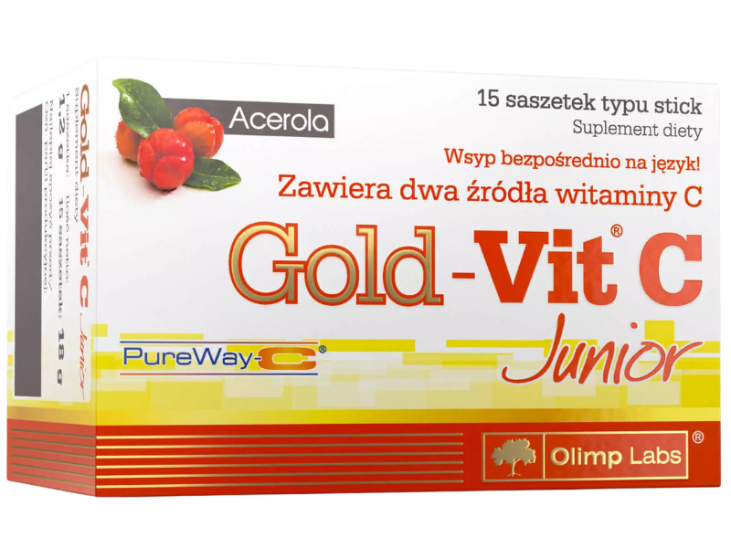Olimp Gold-Vit C Junior, proszek, 110 mg, 15 sasz.