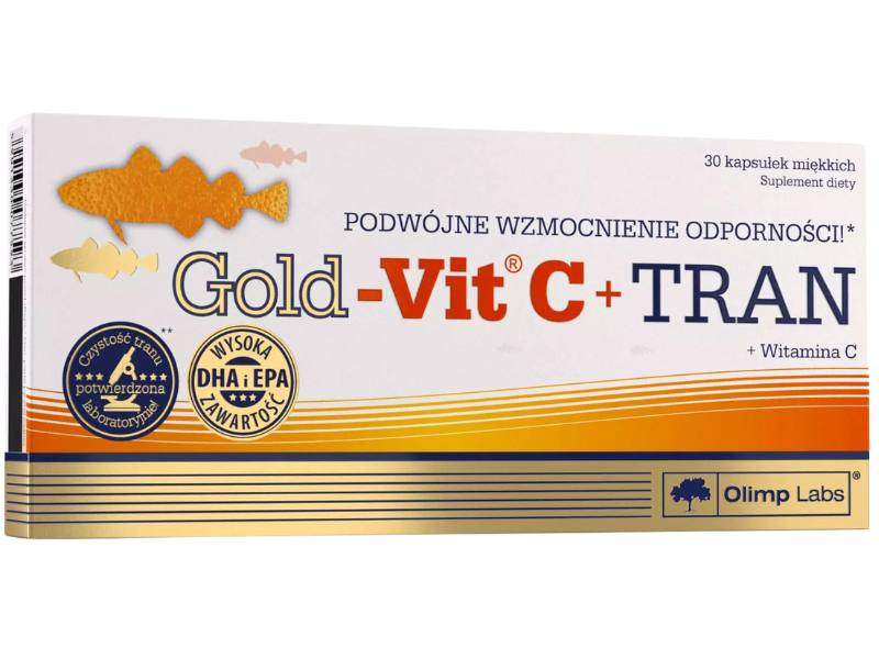 OLIMP LABS gold-vit C + Tran, kapsułki, 30 kaps.