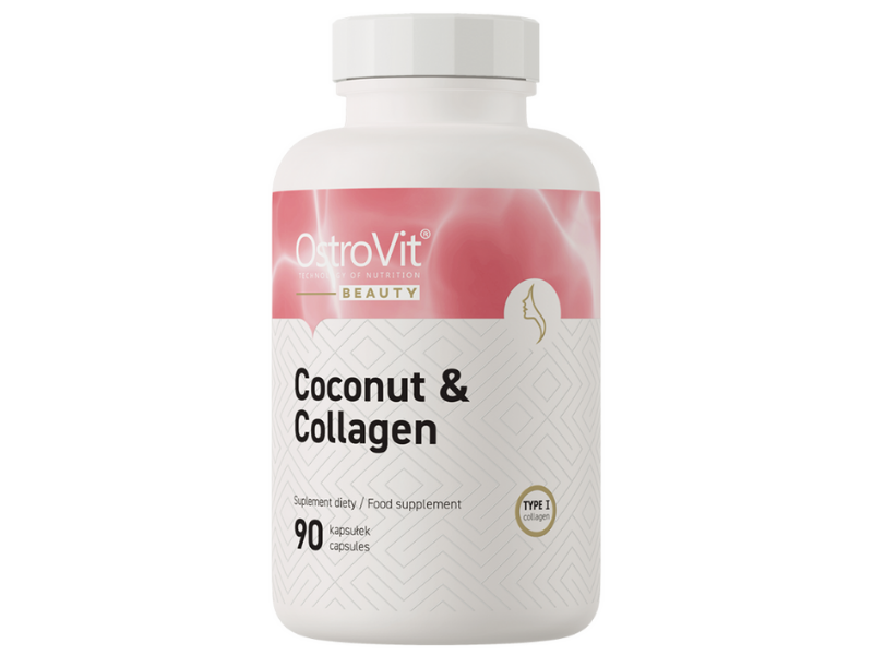 OstroVit Kolagen morski + olej MCT, kapsułki, 90 kaps.