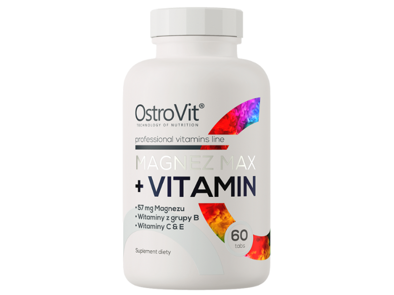 Ostrovit Magnez Max + Vitamin, tabletki, 60 tabl.