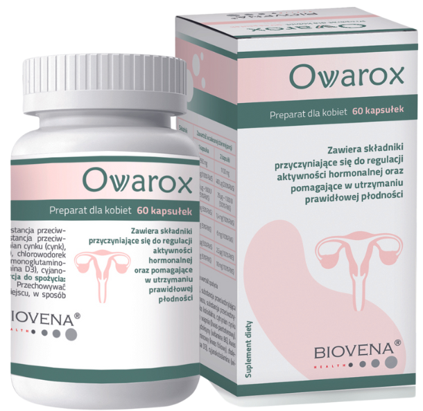 Ovarox utrzymanie prawidłowej płodności, kapsułki, 60 kaps.