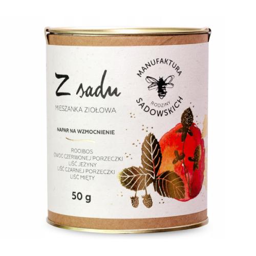 PASIEKI RODZINY SADOWSKICH Herbata ziołowa „Z sadu” na wzmocnienie, zioła do zaparzania, 50 g