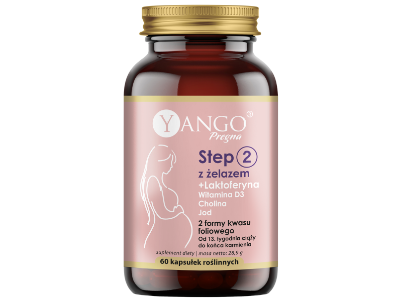Yango Pregna Step 2 + Żelazo, kapsułki, 60 kaps.