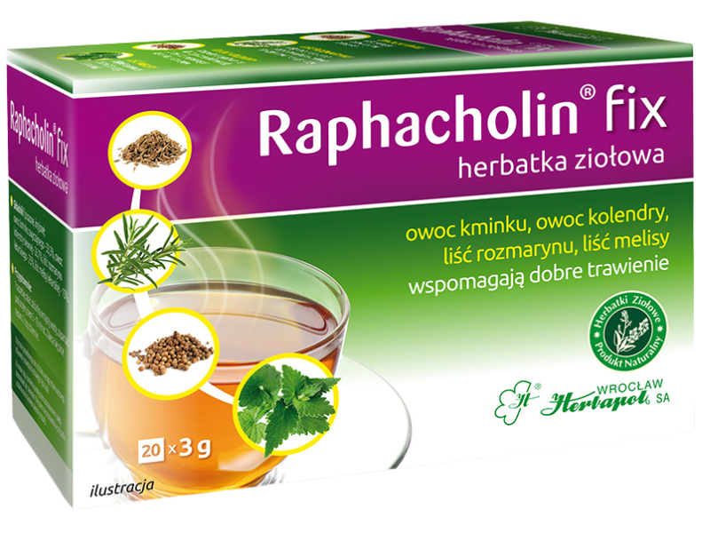 Herbapol Raphacholin fix herbatka ziołowa, saszetki, 20 sasz.