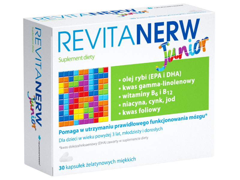 Neuraxpharm Revitanerw Junior, kapsułki miękkie, 30 kaps.