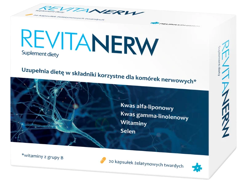 Revitanerw witaminy z grupy B, kapsułki, 20 kaps.