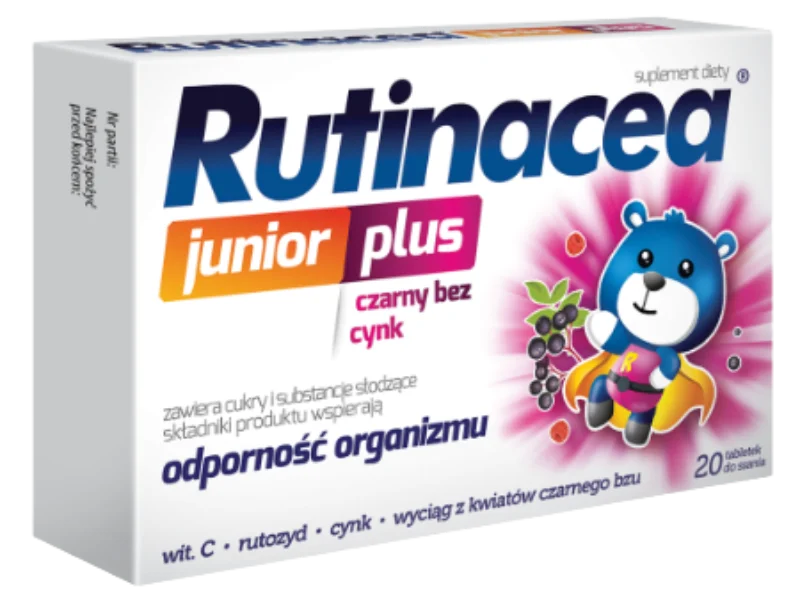 Rutinacea Junior Plus, tabletki do ssania, 2 x 5 tabl.