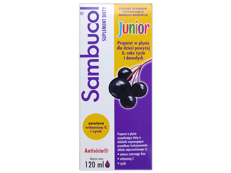 Sambucol Junior, syrop, 120 ml