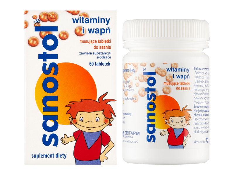 Sanostol, tabletki musujące, 60 tabl.