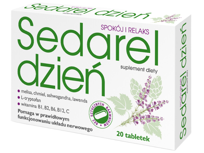 Sedarel dzień, tabletki, 20 tabl.