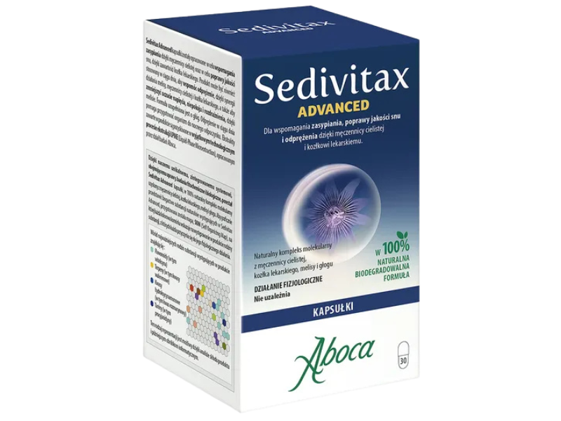 Aboca Sedivitax Advanced, kapsułki, 30 kaps.