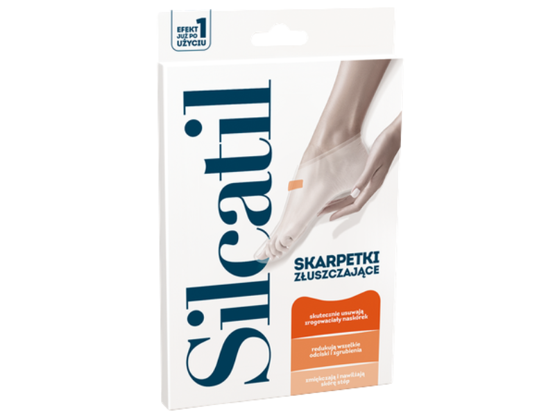 Silcatil, skarpetki złuszczające, 1 para