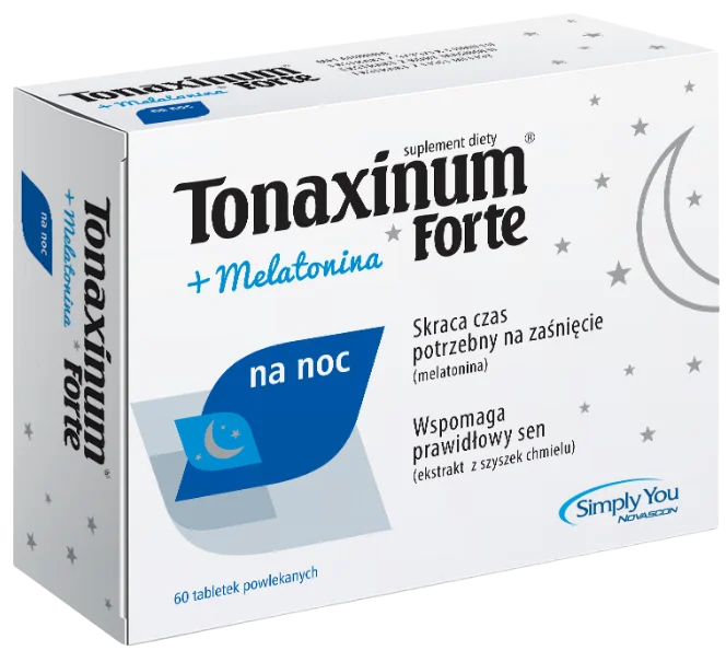 Novascon Tonaxinum Forte + melatonina, tabletki, 60 tabl.