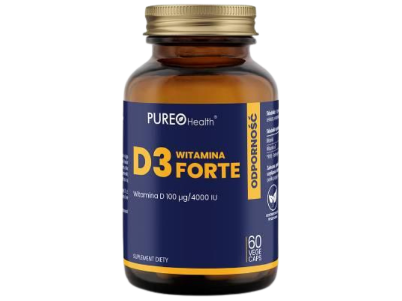 Tradix Group Pureo Health witamina D3 Forte, kapsułki, 100 µg, 60 kaps.