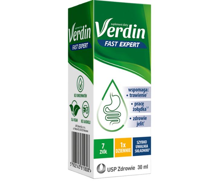 Usp Zdrowie Verdin Fast Expert, krople, 30 ml