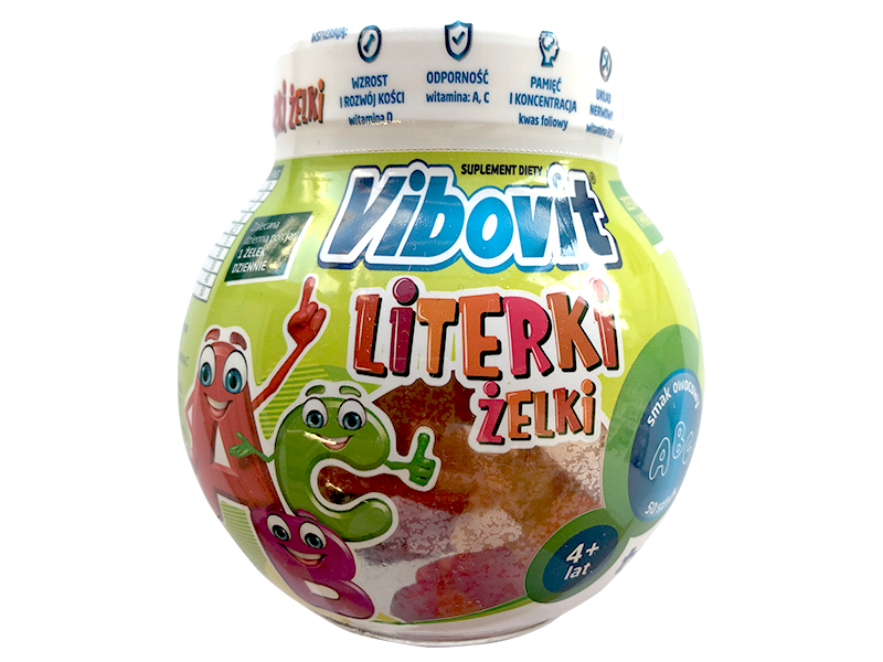 Vibovit Literki, żelki, 50 szt.