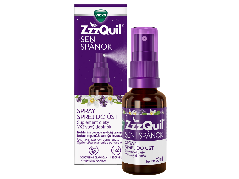 Vicks Zzzquil sen spray z melatoniną, 1 mg, 30 ml