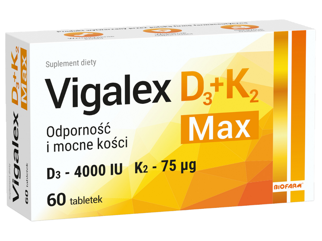 Vigalex D3 + K2 Max, tabletki, 60 tabl.