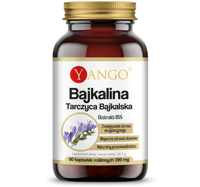 Yango Tarczyca Bajkalska standaryzowana 85% Bajkal, kapsułki, 90 kaps.