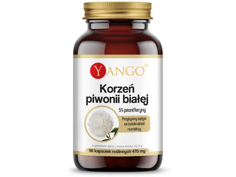 Yango korzeń piwonii białej, kapsułki, 90 kaps.