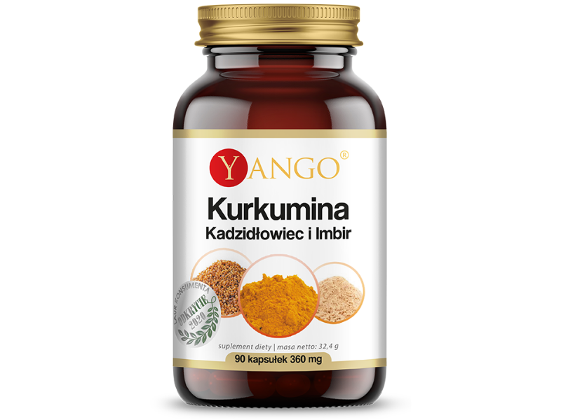Yango kurkumina kadzidłowiec i imbir, kapsułki, 90 kaps.