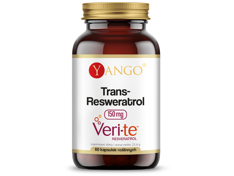 Yango Trans-Resweratrol Veri-te, kapsułki, 150 mg, 60 kaps.