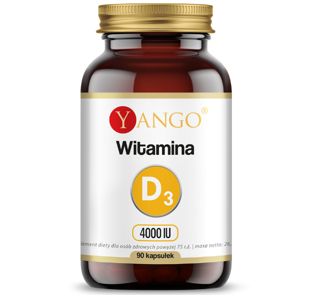 Yango Witamina D3 4k, kapsułki, 100 µg, 90 kaps.