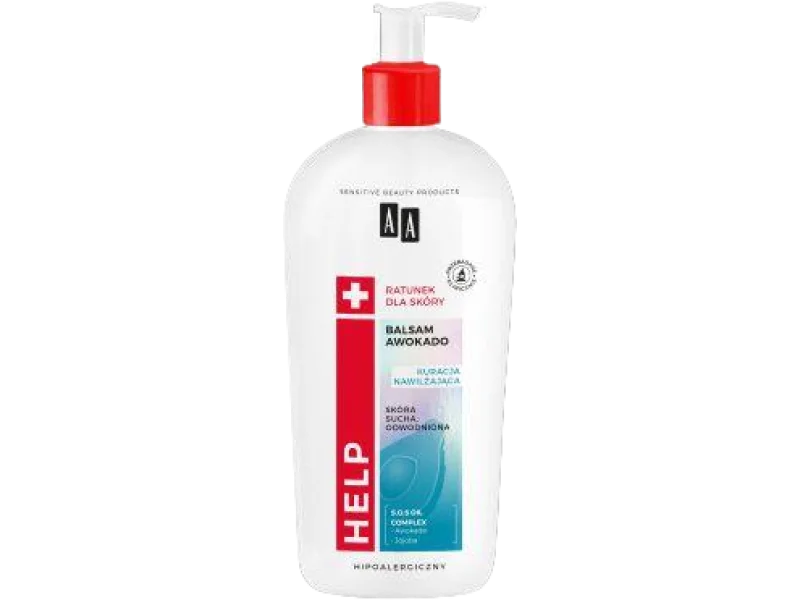 AA HELP balsam do ciała z olejem z awokado do skóry suchej, odwodnionej, 400 ml
