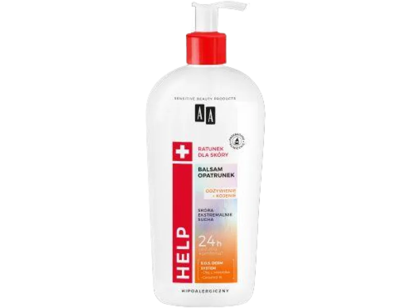 AA HELP opatrunek do ciała do skóry ekstremalnie suchej, balsam, 400 ml