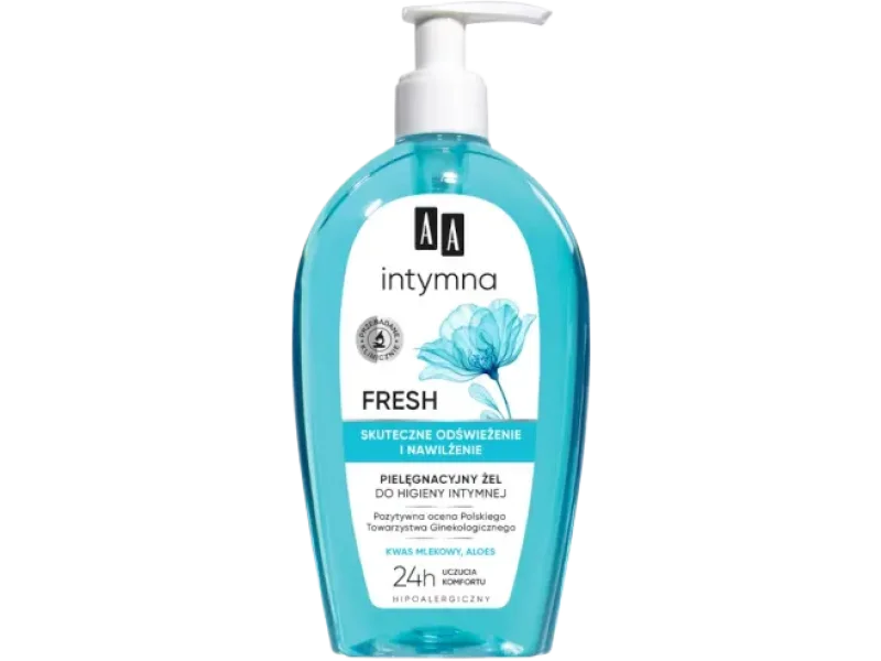 AA Intymna Fresh pielęgnacyjny żel do higieny intymnej, 300 ml