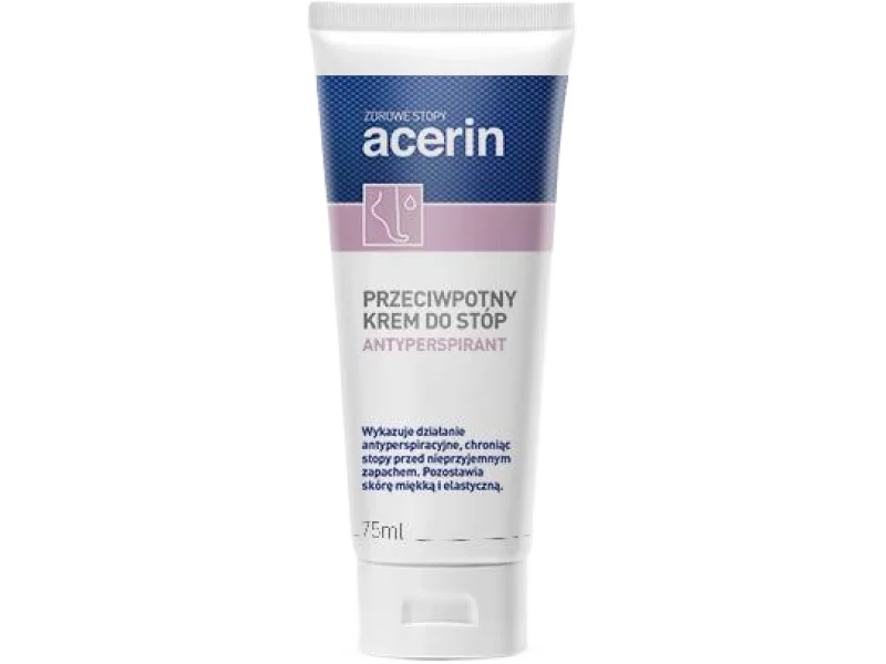 ACERIN PERSPIRANT Krem do stóp z nadmierną potliwością, 75 ml