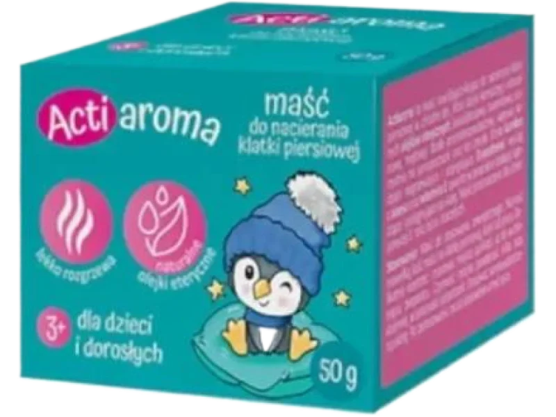 ACTIAROMA Maść do nacierania klatki piersiowej dla dzieci i dorosłych, 50 g