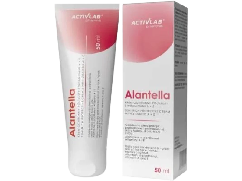 Activlab Alantella Krem ochronny półtłusty z witaminami A + E, 50 ml