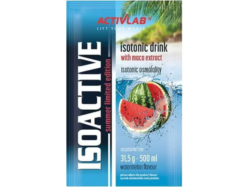 ACTIVLAB ISOACTIVE Koncentrat napoju izotonicznego z Maca o smaku arbuzowym, proszek, 31,5 g