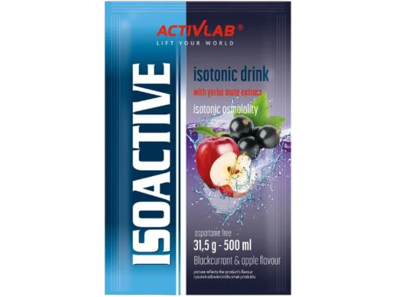 ACTIVLAB ISOACTIVE Napój izotoniczny Czarna porzeczka z jabłkiem, proszek, 31,5 g