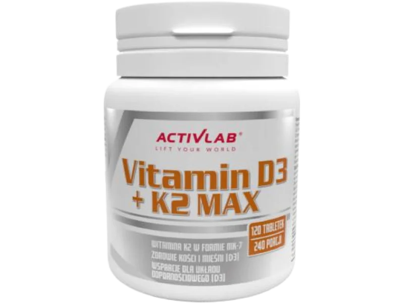 ACTIVLAB Vitamin D3 + K2 Max, tabletki, 120 tabl.