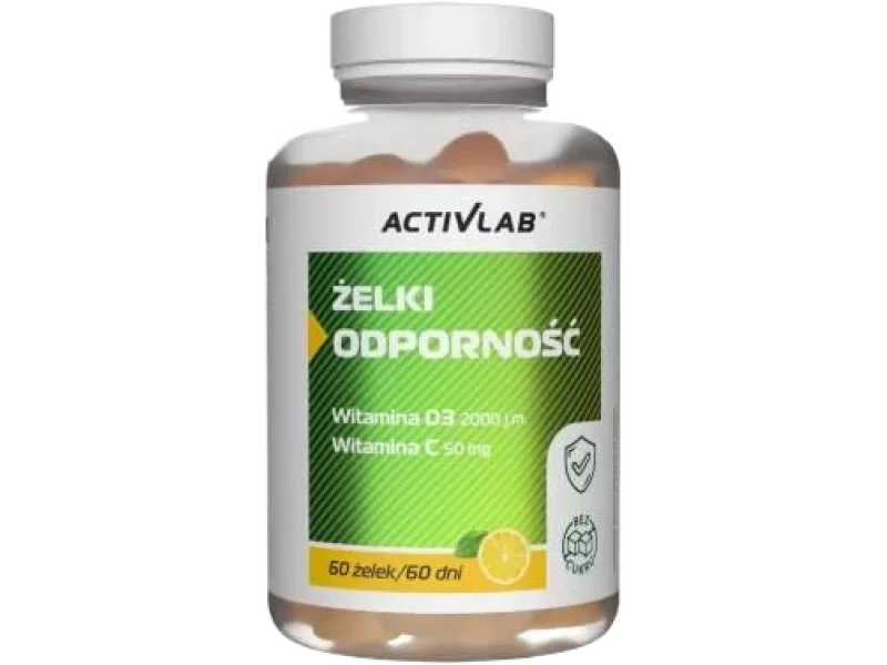 Activlab Żelki odporność o smaku cytrynowym, żelki, 60 szt.