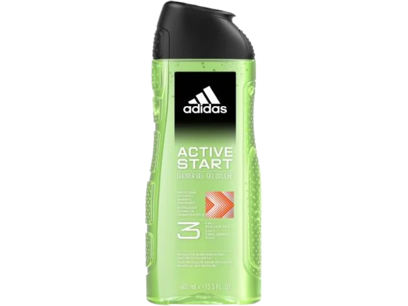 ADIDAS Active Start Rewitalizujący żel do mycia 3w1, 400 ml