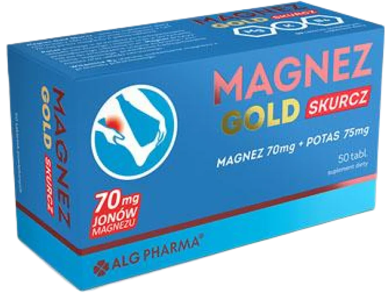 ALG Pharma Magnez Gold Skurcz, tabletki powlekane, 50 tabl.