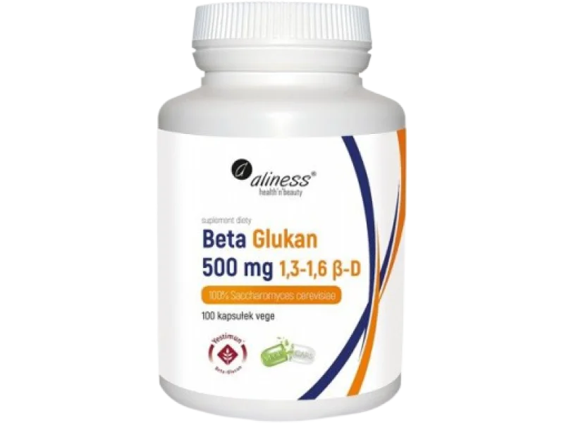 Aliness Beta Glukan Yestimun, kapsułki, 500 mg, 100 kaps.