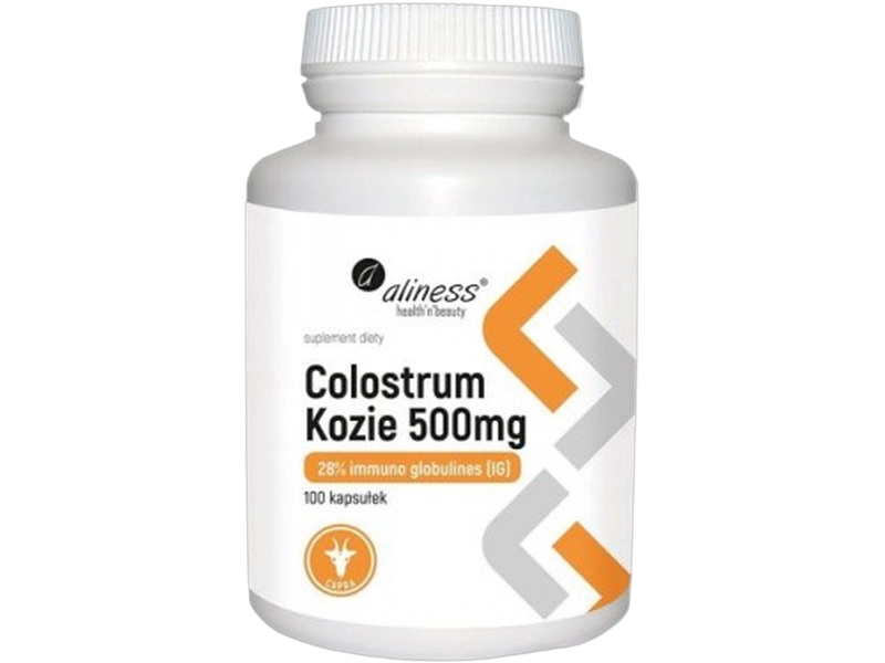 Aliness Colostrum kozie, kapsułki, 500 mg, 100 kaps.