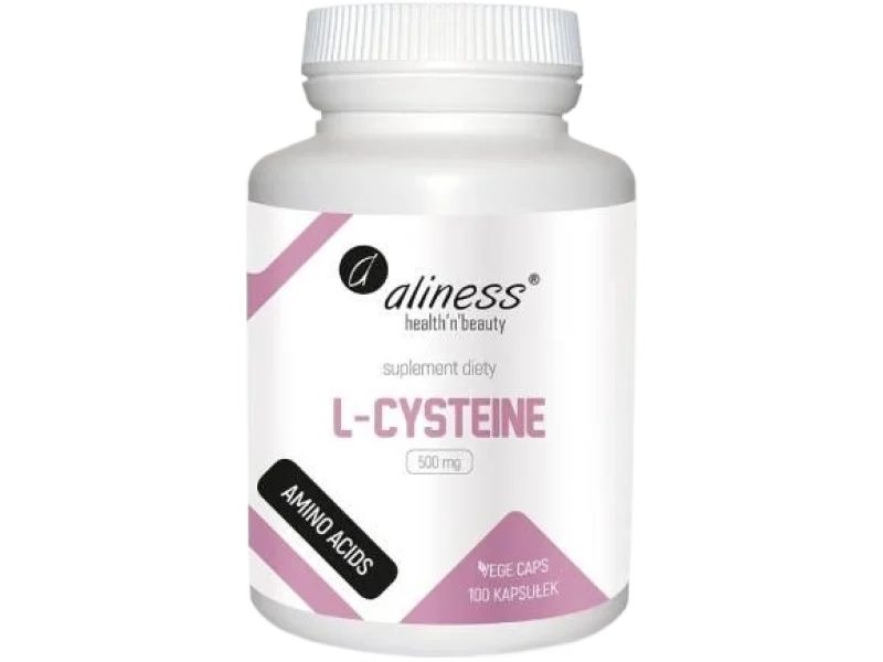 ALINESS L-Cysteine L-Cysteina 500mg, kapsułki, 500 mg, 100 kaps.