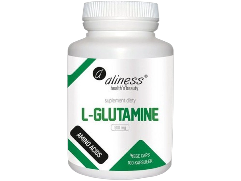 Aliness L-glutamine, kapsułki, 500 mg, 100 kaps.