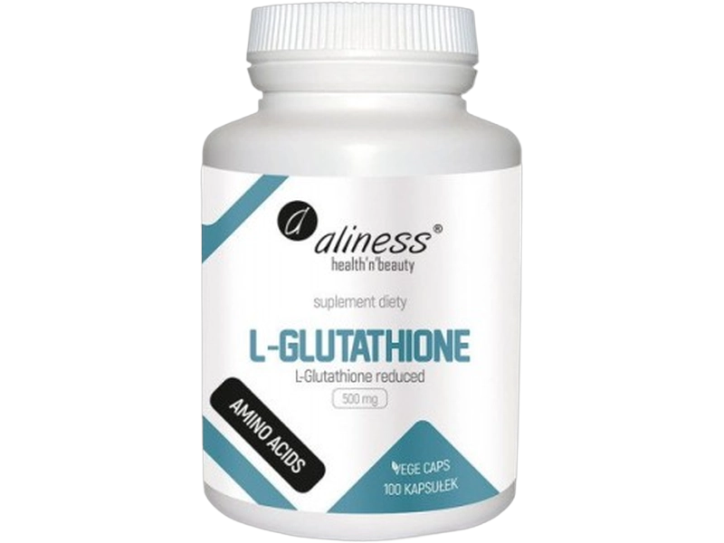 Aliness L-glutathione reduced, kapsułki, 500 mg, 100 kaps.