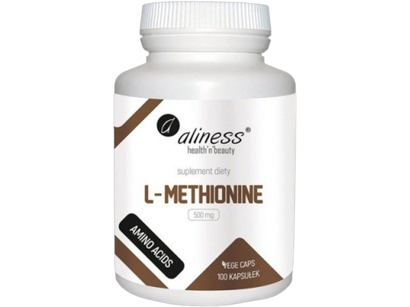 Aliness L-Methionine, kapsułki, 500 mg, 100 kaps.