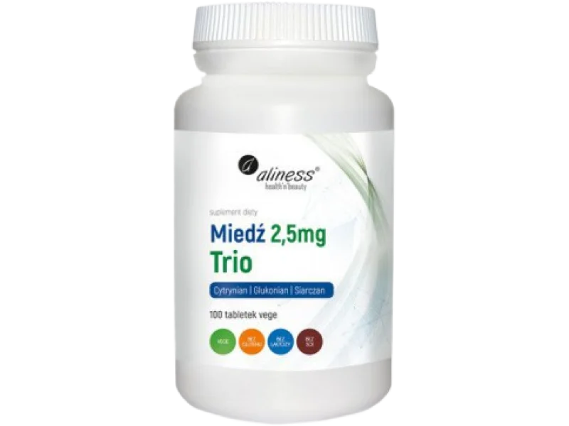 ALINESS Miedź trio, tabletki, 2,5 mg, 100 tabl.
